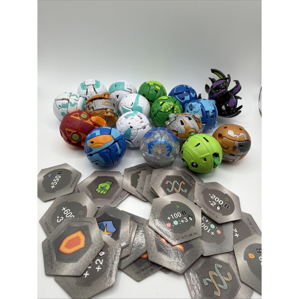 Bakugan Lot Of 17 Battle Planet Translucent Mixed Lot Trox Diamond Hydranoid